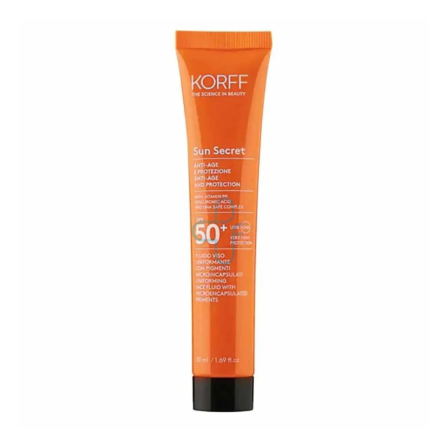 Korff Sun Secret Fluido Viso Uniformante 02 Dark 50ml SPF50+