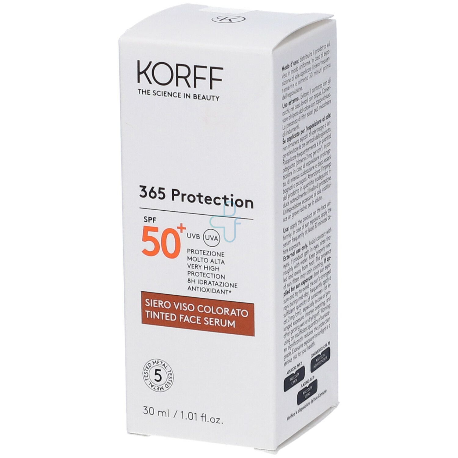 Korff 365 Protection Siero Viso Colorato 30ml SPF50+
