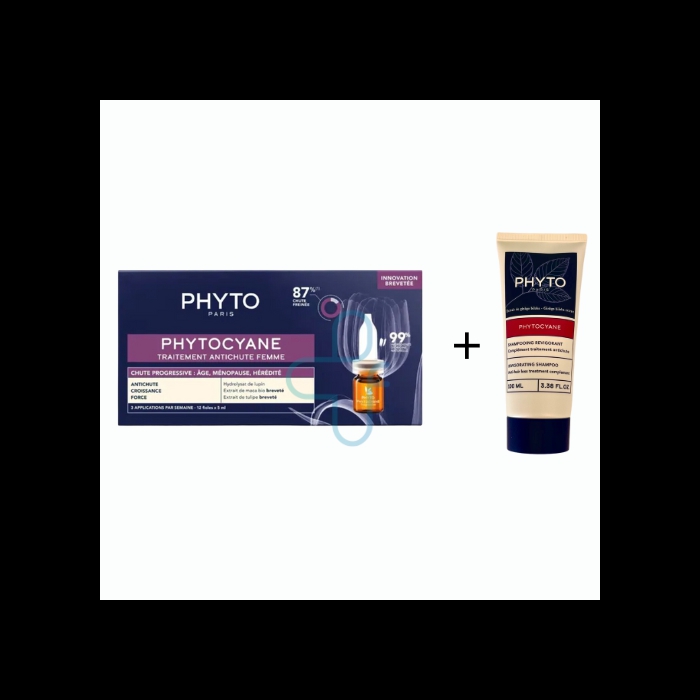 Phyto (laboratoire Native It.) Kit Phytocyane D Prog+sh Donna