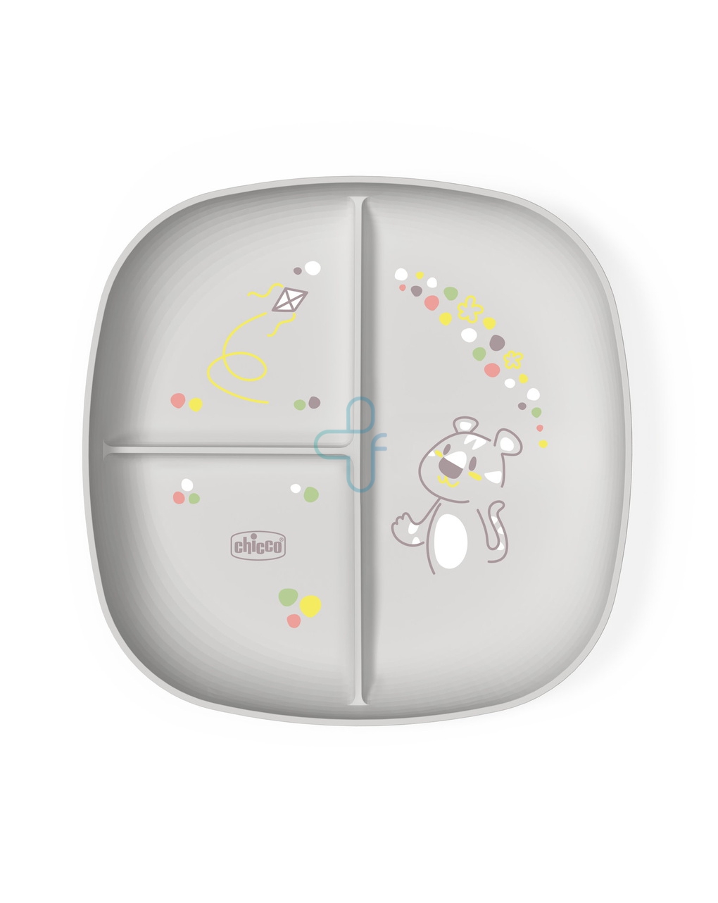 Chicco (artsana) Ch Piatto Porzionato 18m+ Gri