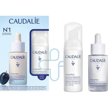 Caudalie Vinoperfect Cofanetto Siero Anti Macchie e Mousse Micro Peeling