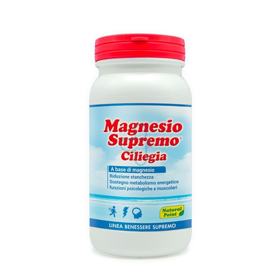 Natural Point Linea Minerali Magnesio Supremo Integratore 150 g Ciliegia