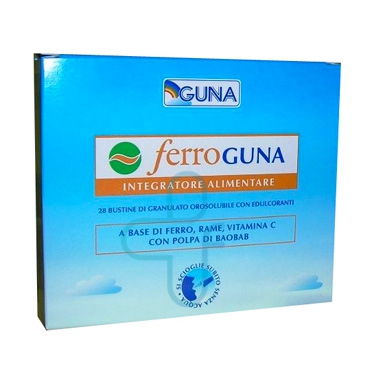 Guna Linea Vitamine Minerali ferroGuna Integratore Alimentare Ferro 28 Bustine