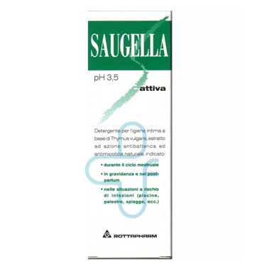 Saugella Linea Attiva Verde Gel Idratante Lubrificante Intimo Delicato 30 ml
