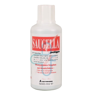 Saugella Linea Poligyn Rosa Dermoliquido Detergente Intimo Delicato 500 ml