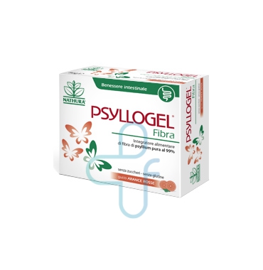 Nathura Linea Intestino Sano Psyllogel Fibra Integratore 20 Buste Arancia Rossa