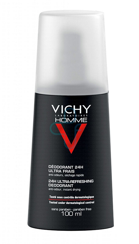 Vichy Linea Homme Deo Deodorante Uomo Vapo Ultra Fresco Anti-Cattivi Odori 100ml