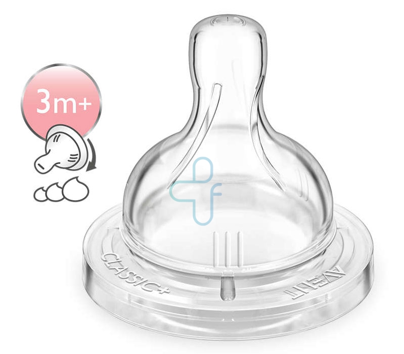Avent Linea Allattamento Neonato 2 Tettarelle Classic+ Flusso Regolabile 3m+