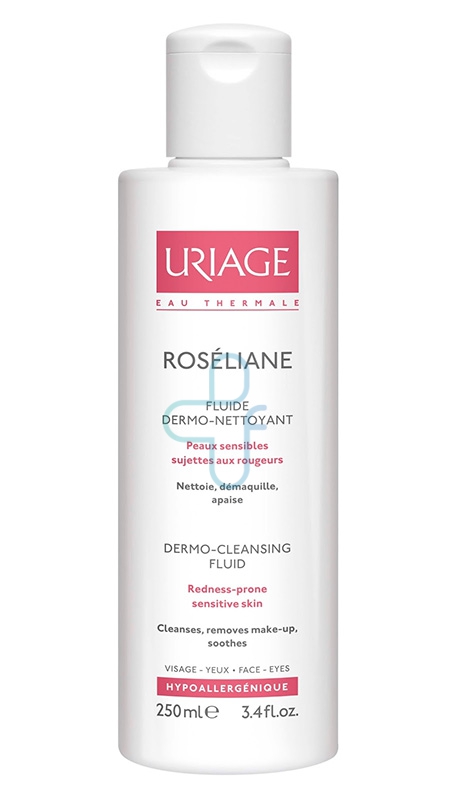 Uriage Linea Lenitiva Roseliane Fluido Dermo Detergente Pelli Arrossate 250 ml