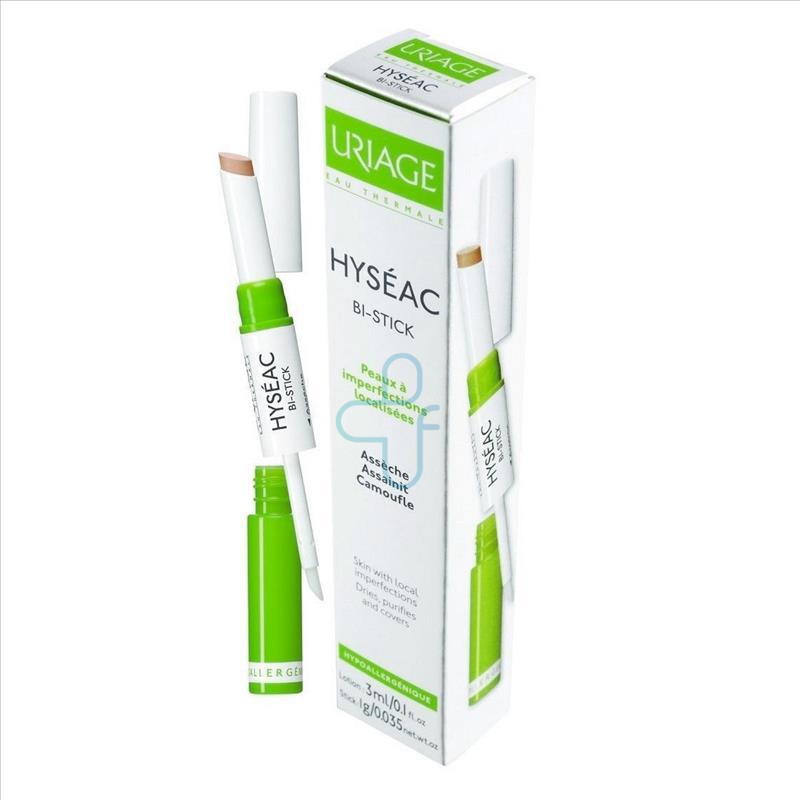 Uriage Linea Pelle Grassa Impura Hyseac Bi-Stick Lozione 3 ml Stick Coprente 1 g