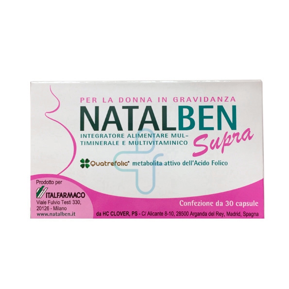 Italfarmaco Linea Allattamento Natalben Supra Integratore Alimentare 30 Capsule