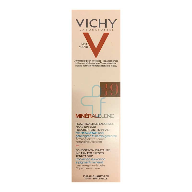 Vichy Make-up Linea Mineralblend Fondotinta Idratante Fluido 30 ml 12 Sienna