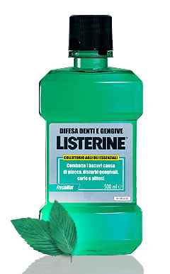 Listerine Linea Igiene Orale Collutorio Denti e Gengive Menta Forte 500 ml